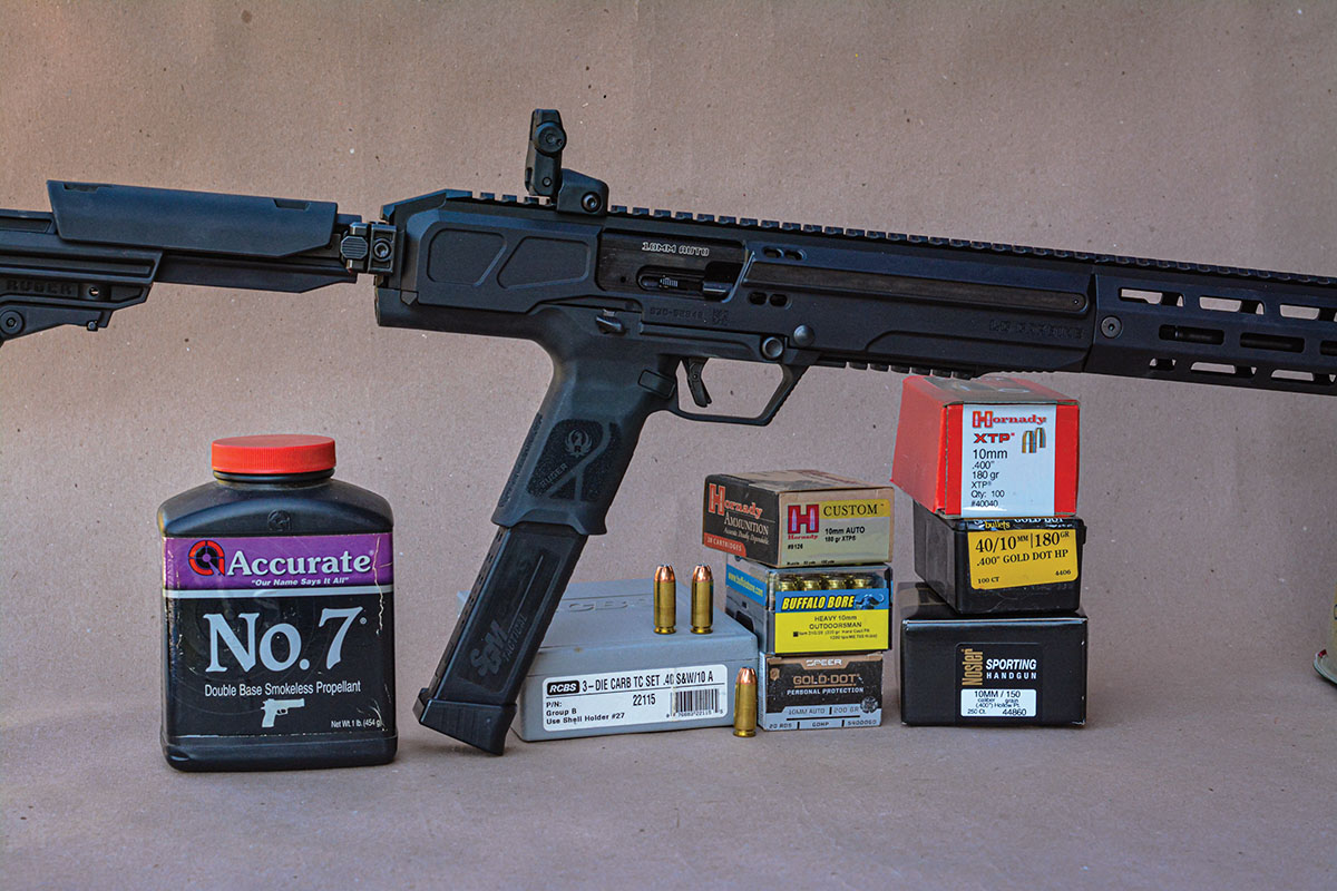 The new Ruger LC Carbine 10mm Auto was tested with factory loads and handloads.